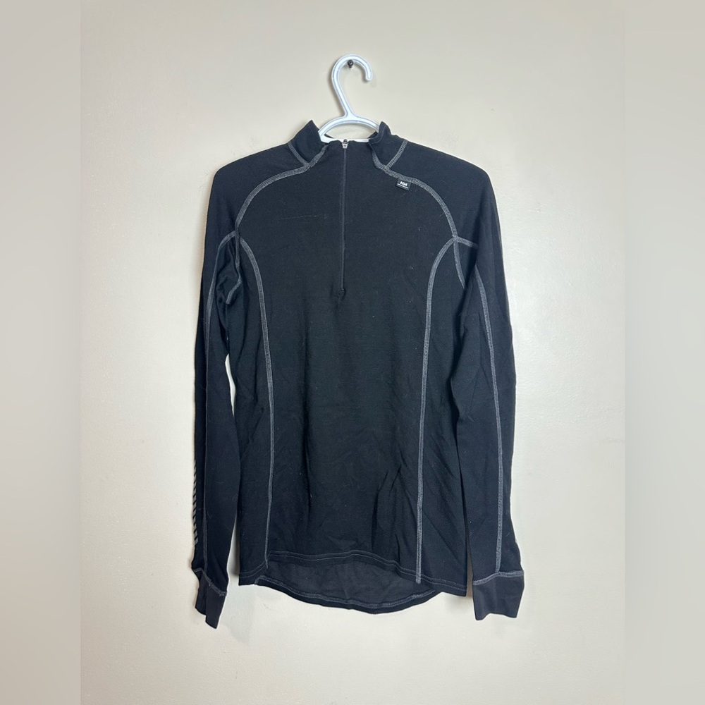 Helly Hansen Size L Black Zip Up Sweater